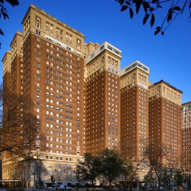 a tall building with many windows