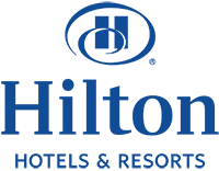 a blue and black logo