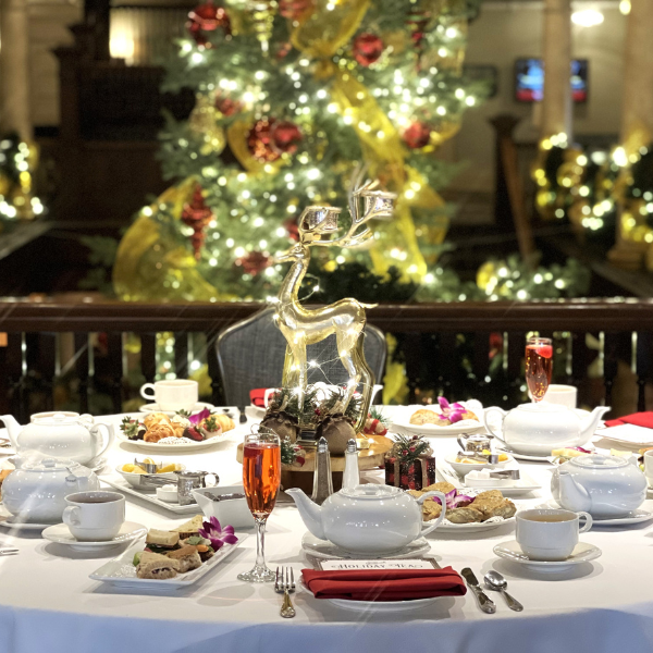 a table set for a tea party