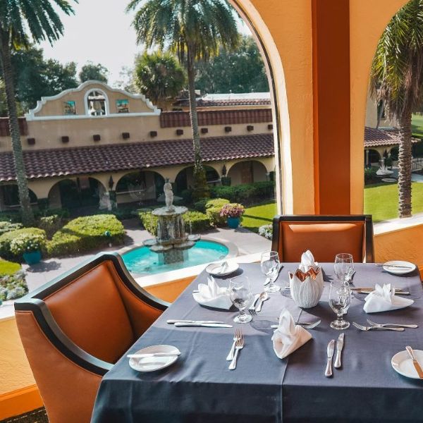 a table set for a dinner