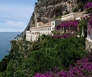 a building on a cliff