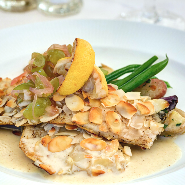a plate of food on a table
