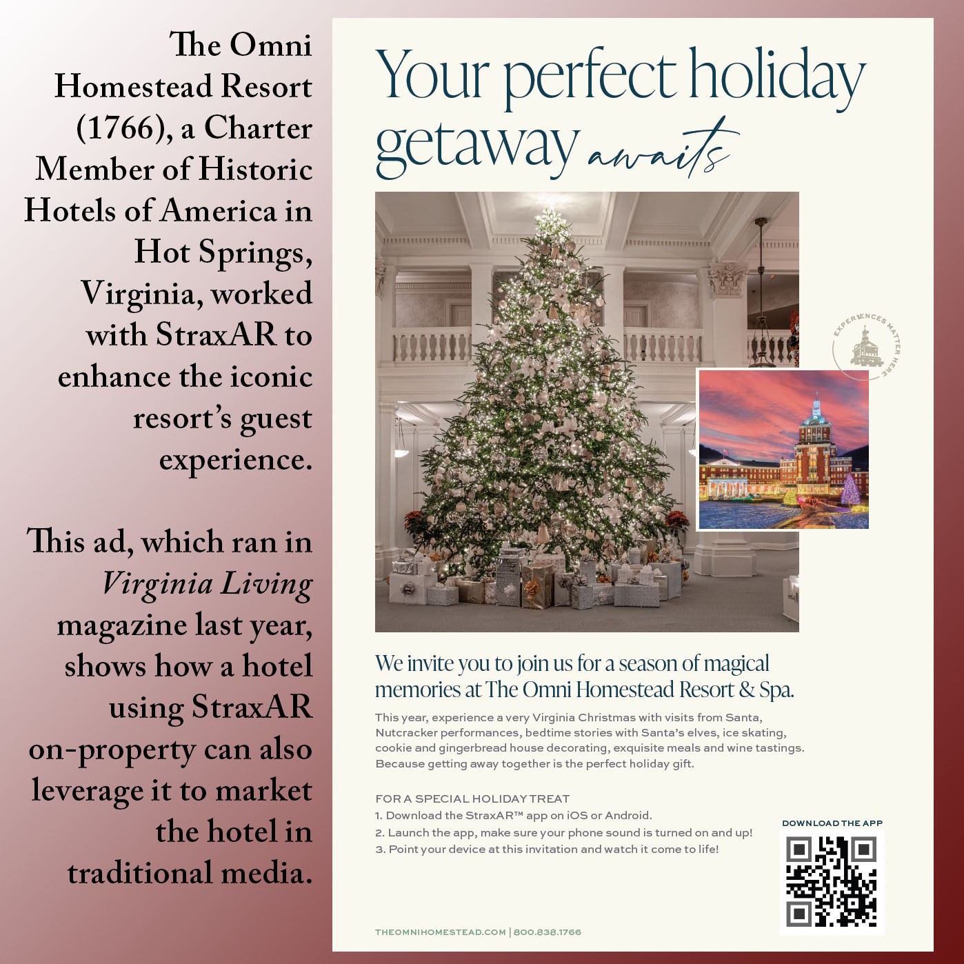 a brochure of a holiday tree