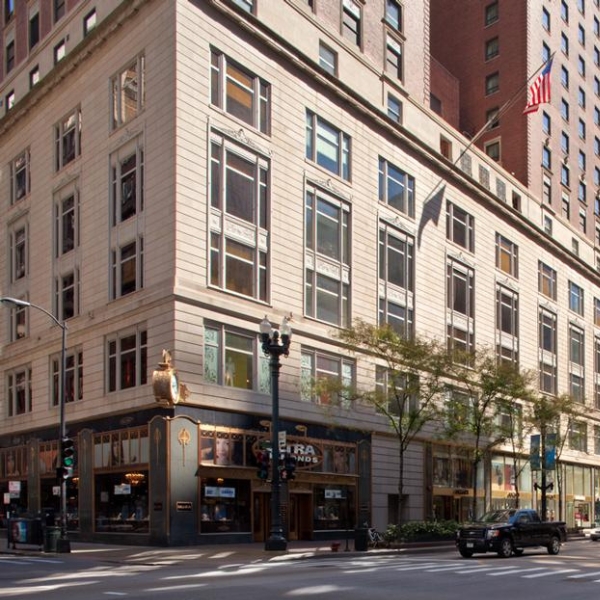 a building with a corner of the corner