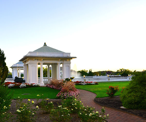a gazebo in a park