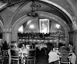 a restaurant with tables and chairs
