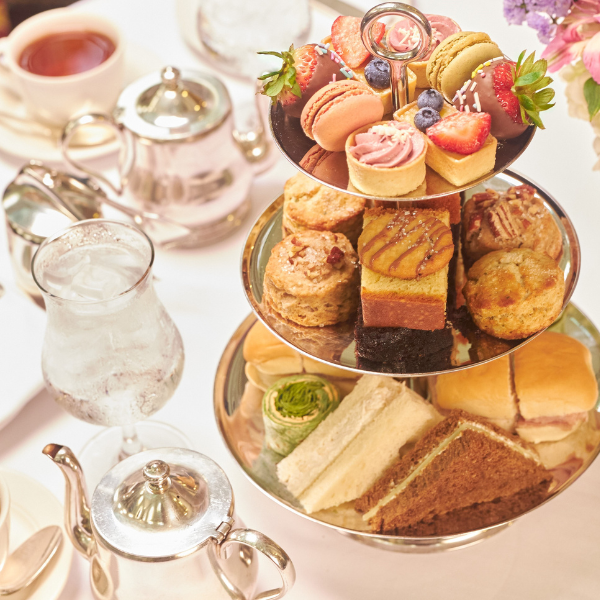 a tray of food on a table