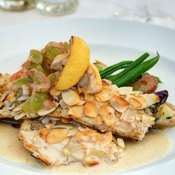 a plate of food on a table