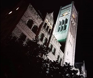 a low angle view of a building