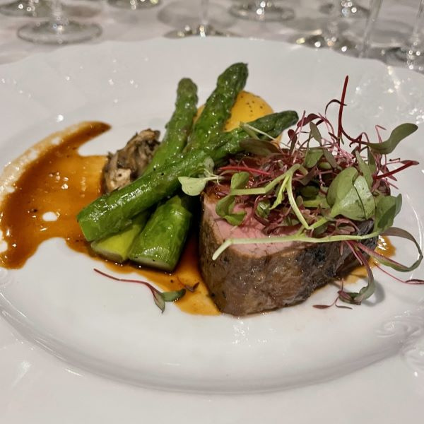a plate of food on a table