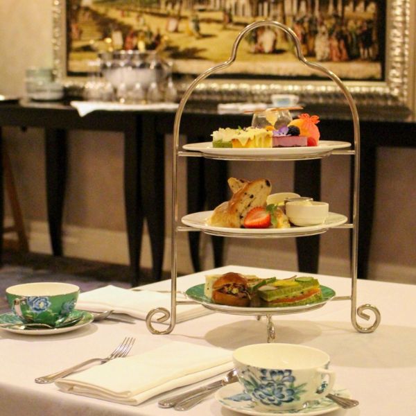 a tray of food on a table