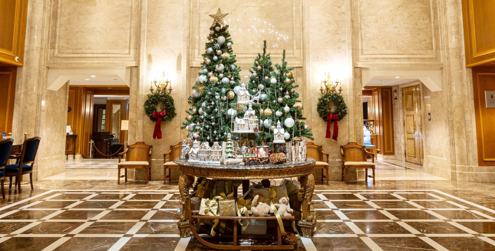 a christmas tree on a table