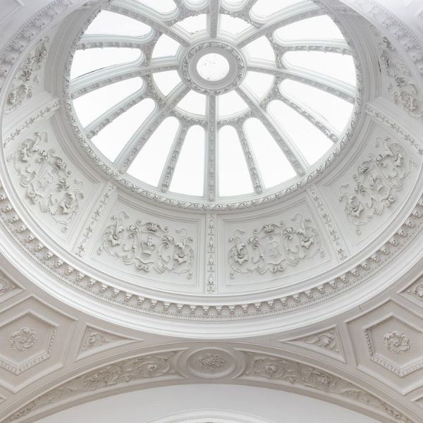 a ceiling with a dome