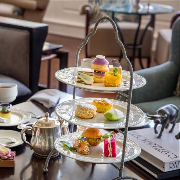 a tray of food on a table