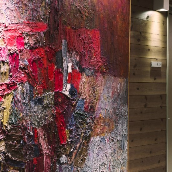 a painting on a wall