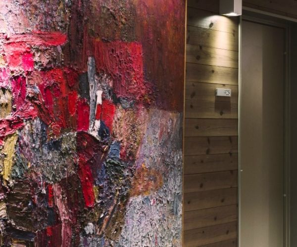 a painting on a wall