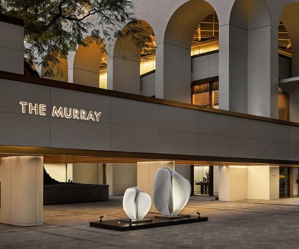a building with a sign