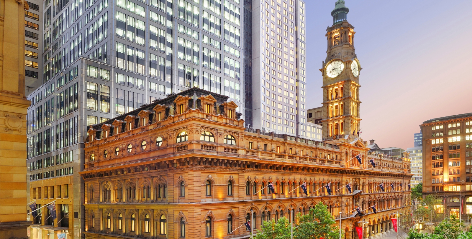 a large building with a clock tower