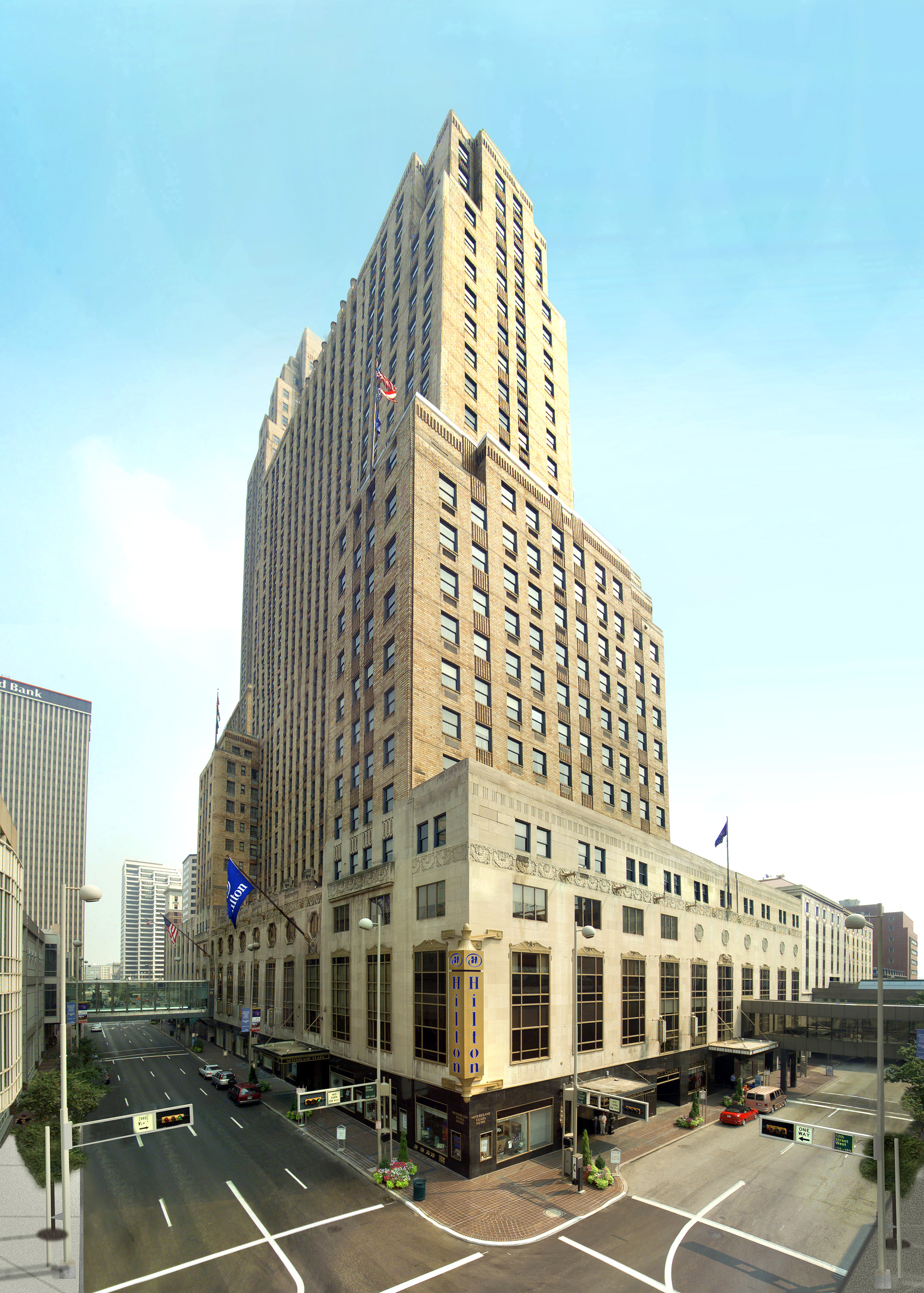 a tall building with many windows