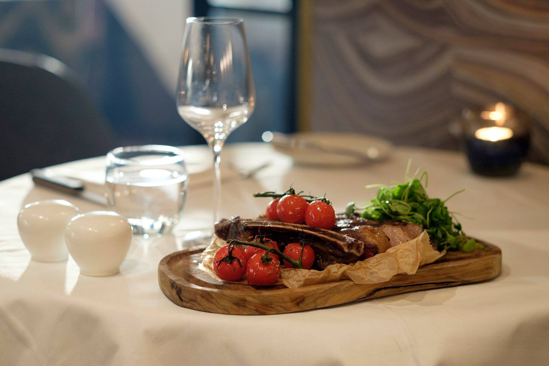 a plate of food on a table
