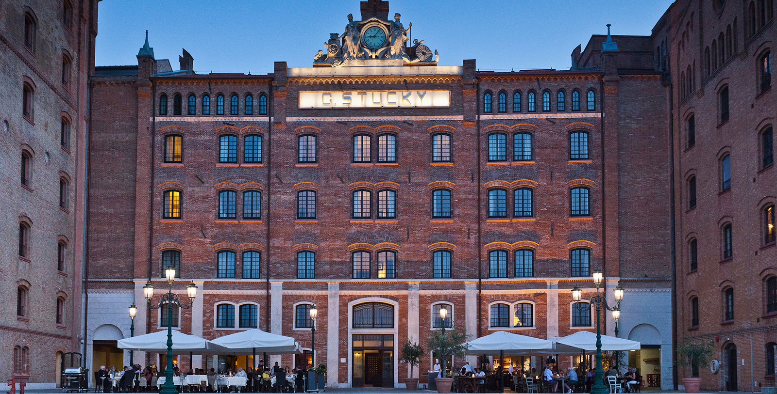 a building with a clock on top