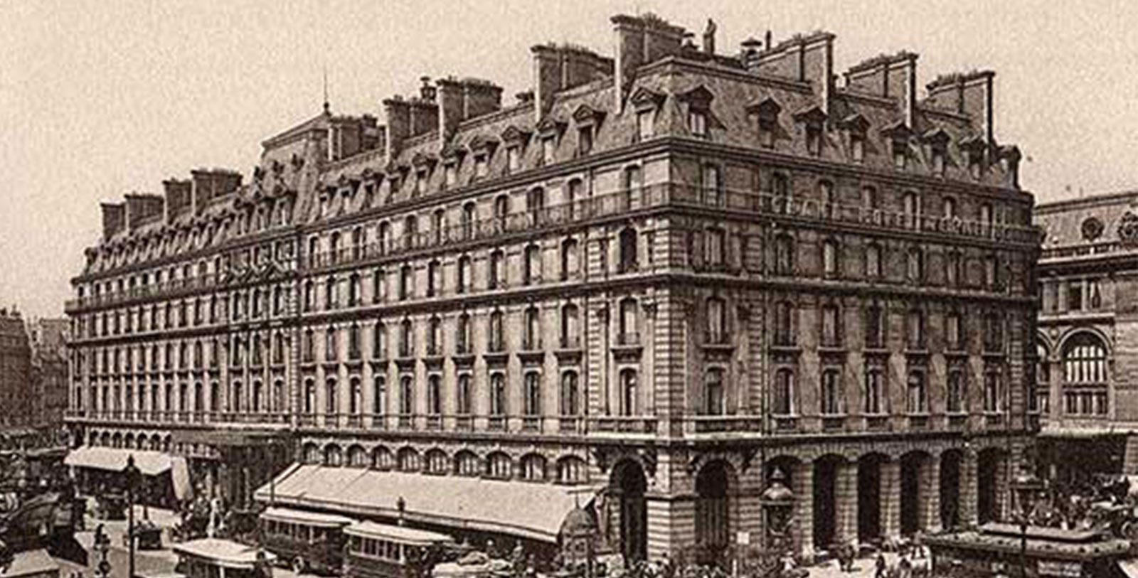 a building with many windows