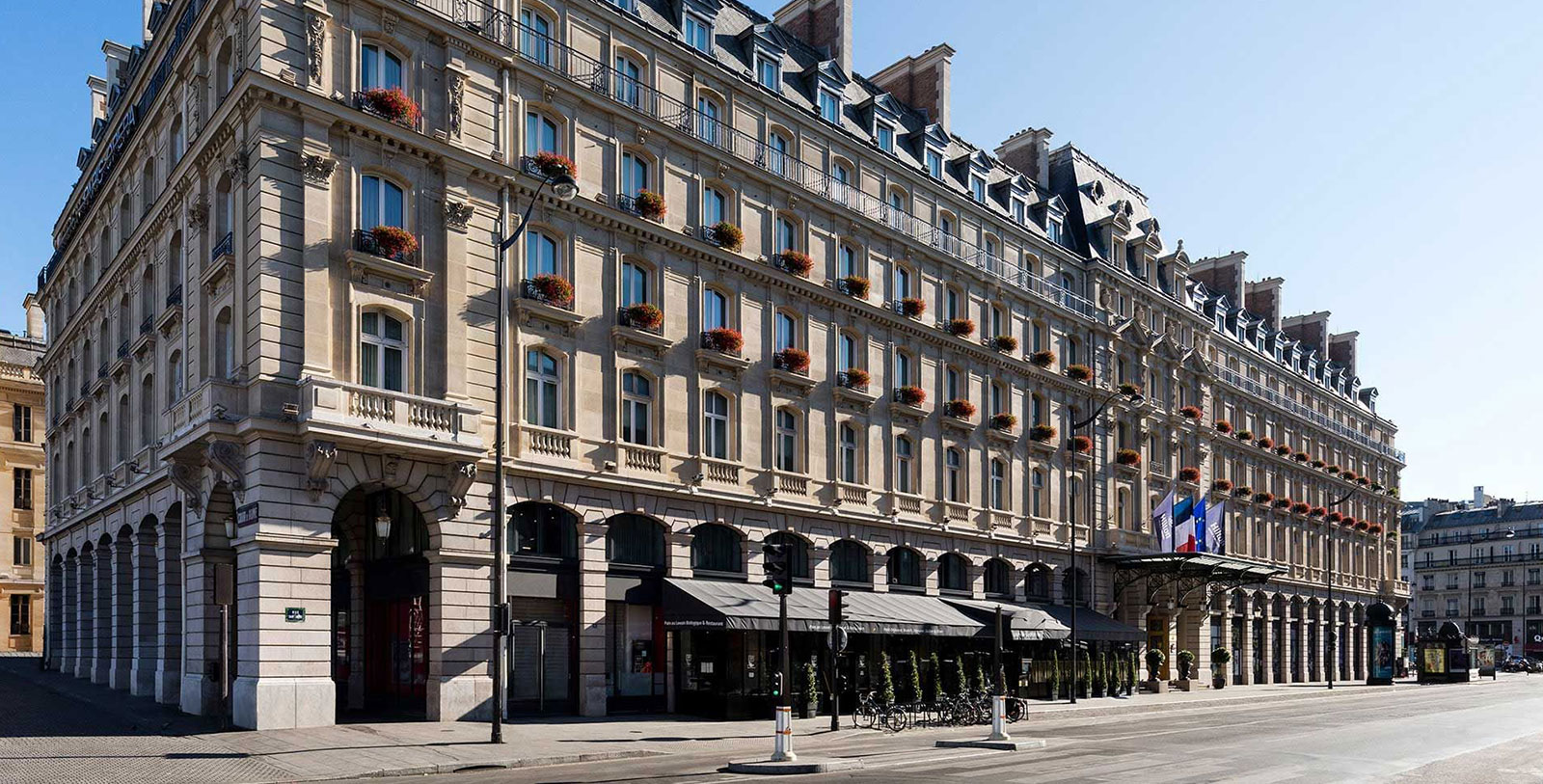 a building with many windows