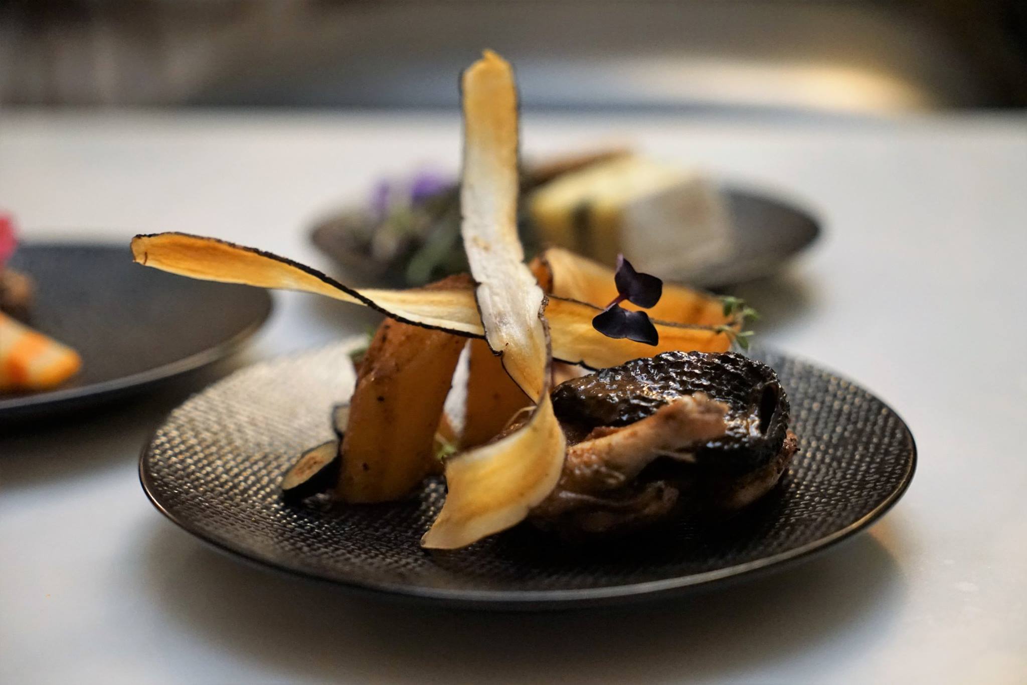 a plate of food on a table