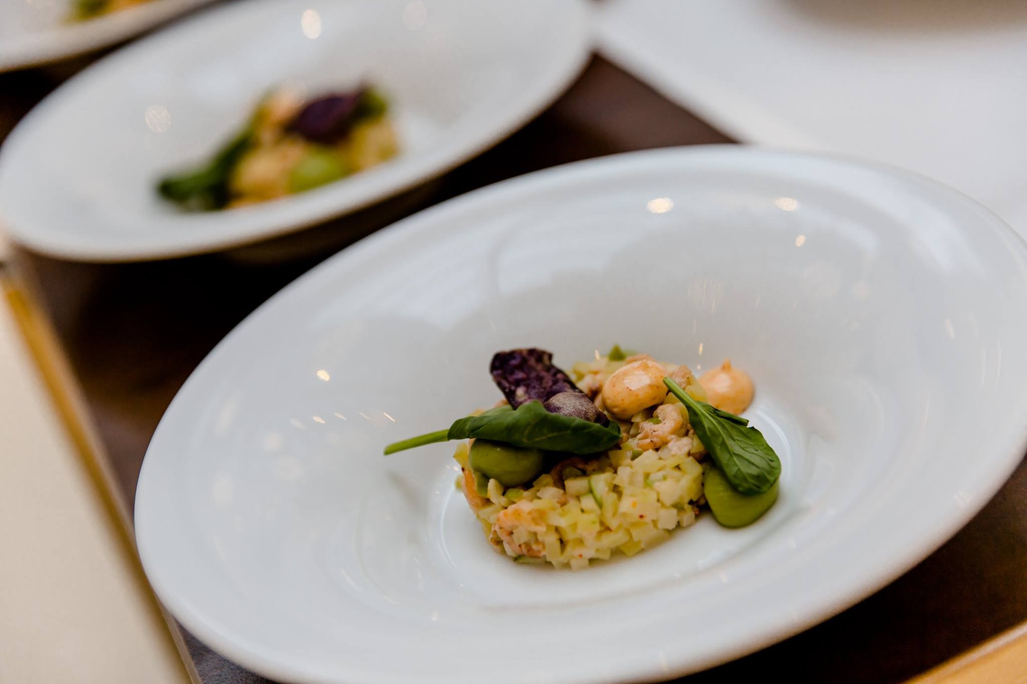 a plate of food on a table