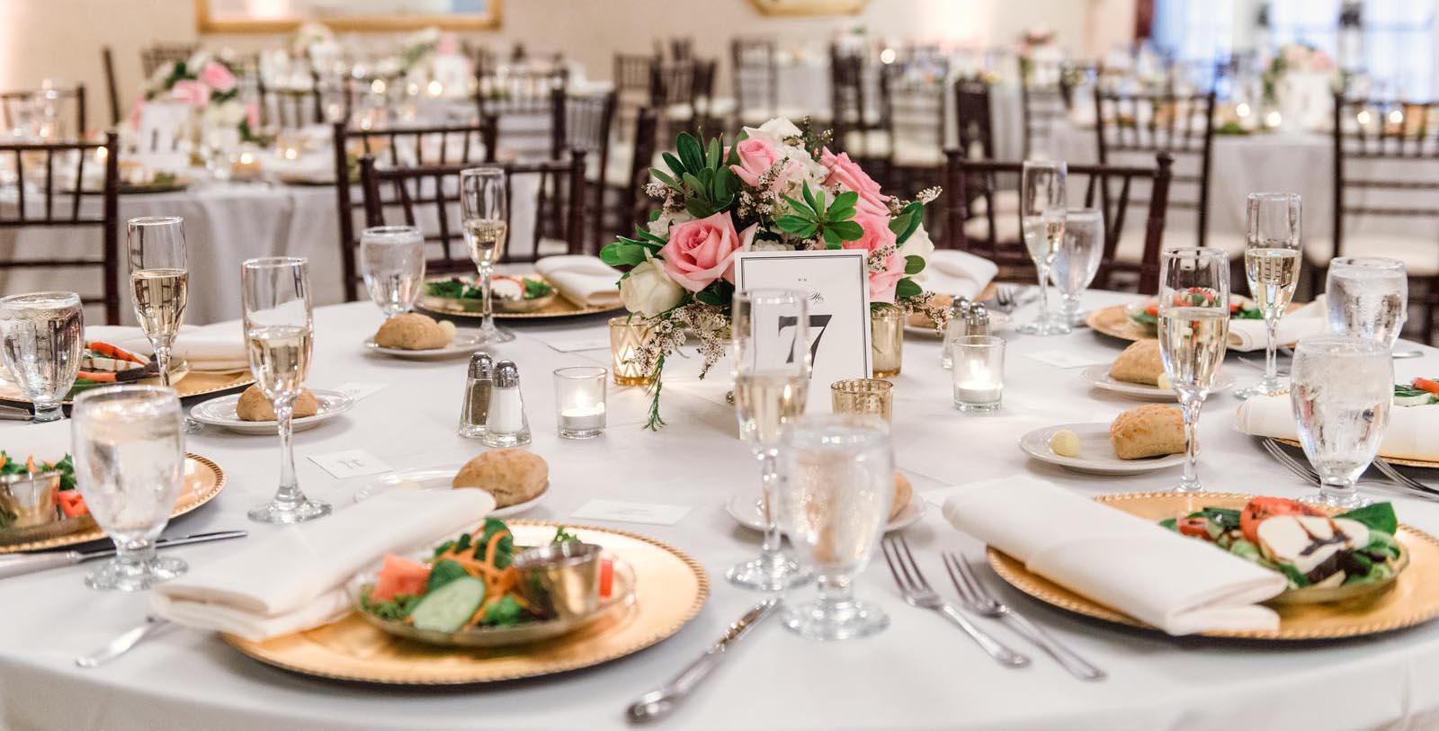 a table set for a dinner party