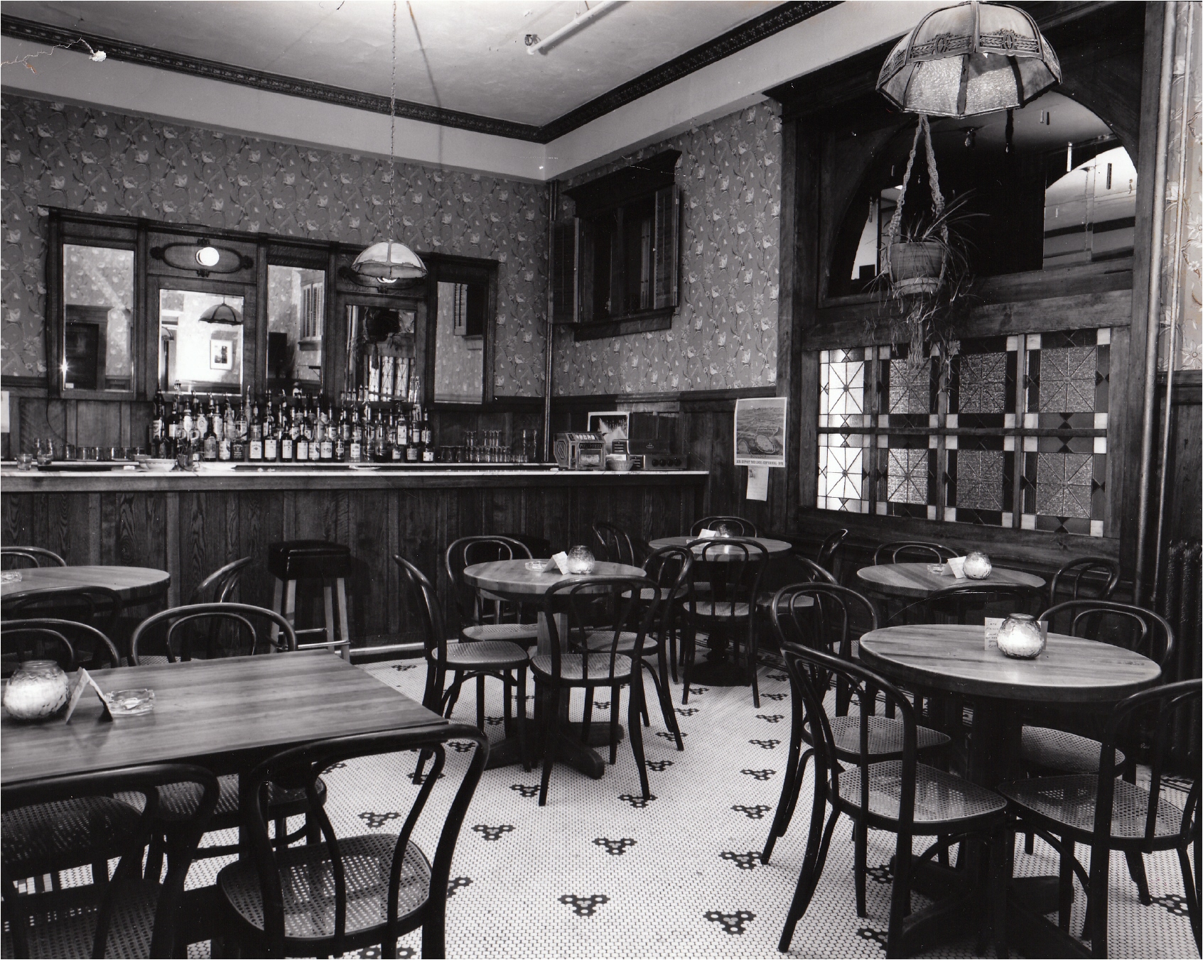 a restaurant with tables and chairs