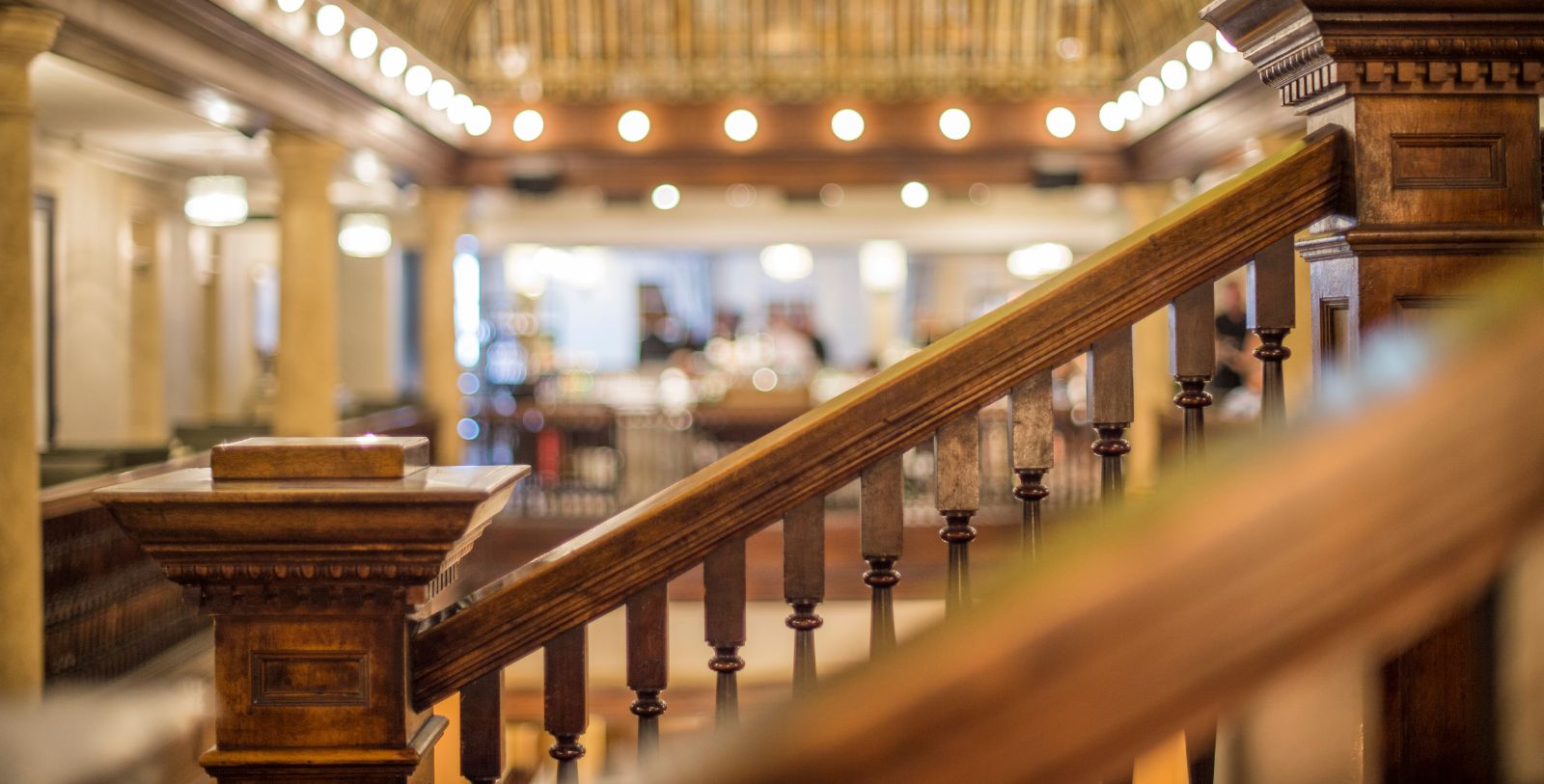 a close up of a staircase