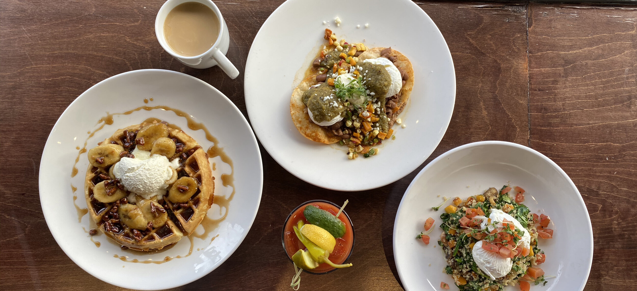 a plate of food on a table