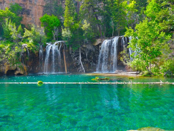 Hanging Lake in a forest
