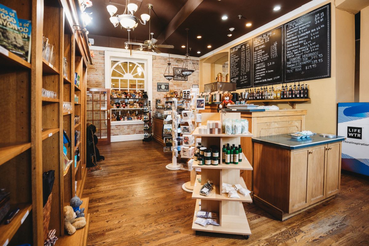 a store with shelves and shelves of liquor