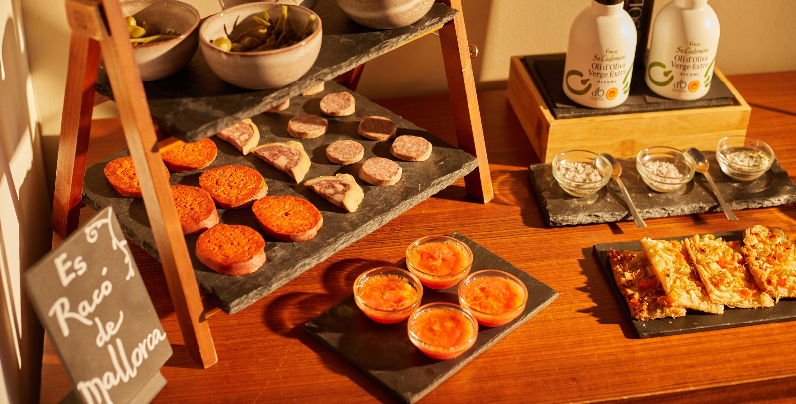 food on a table
