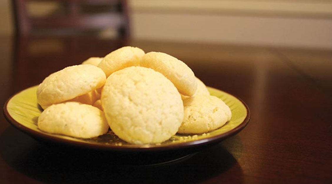 a plate of cookies on a table