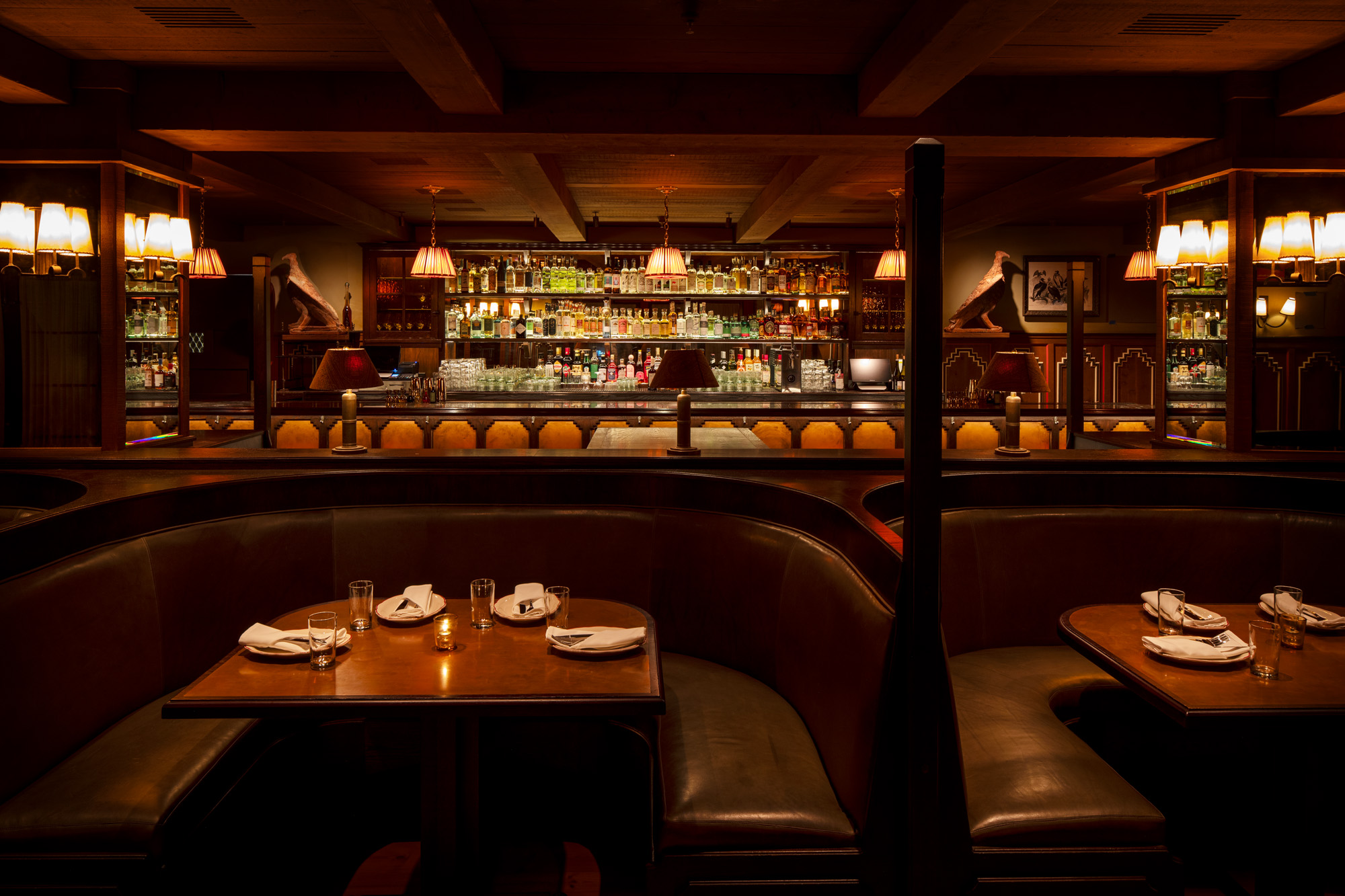 a restaurant with tables and chairs