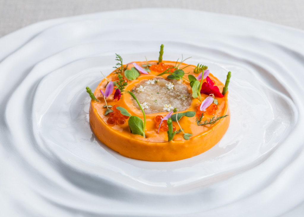 a plate of food on a table