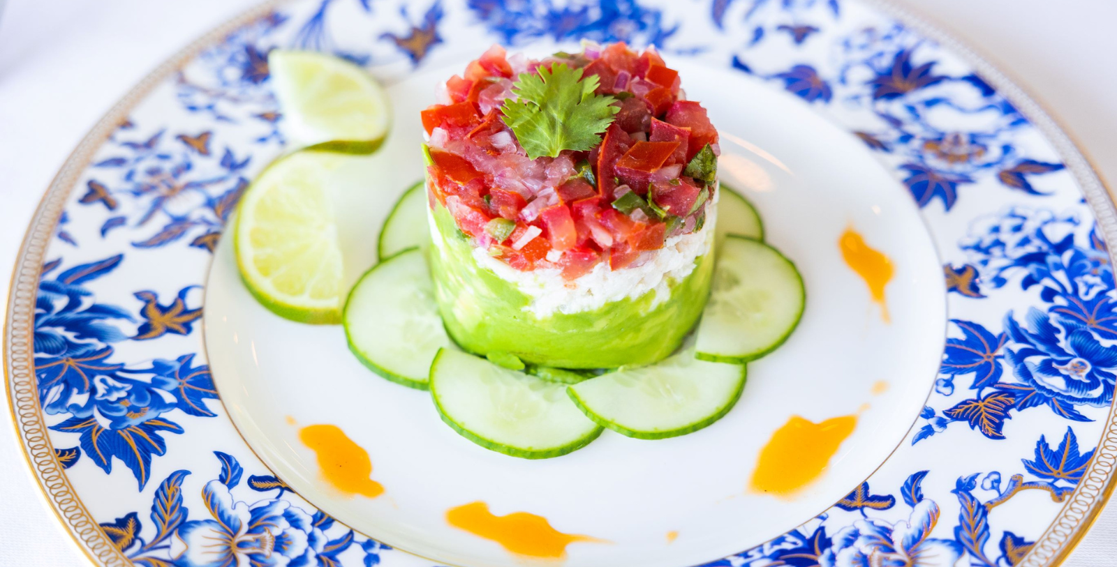 a plate of food on a table