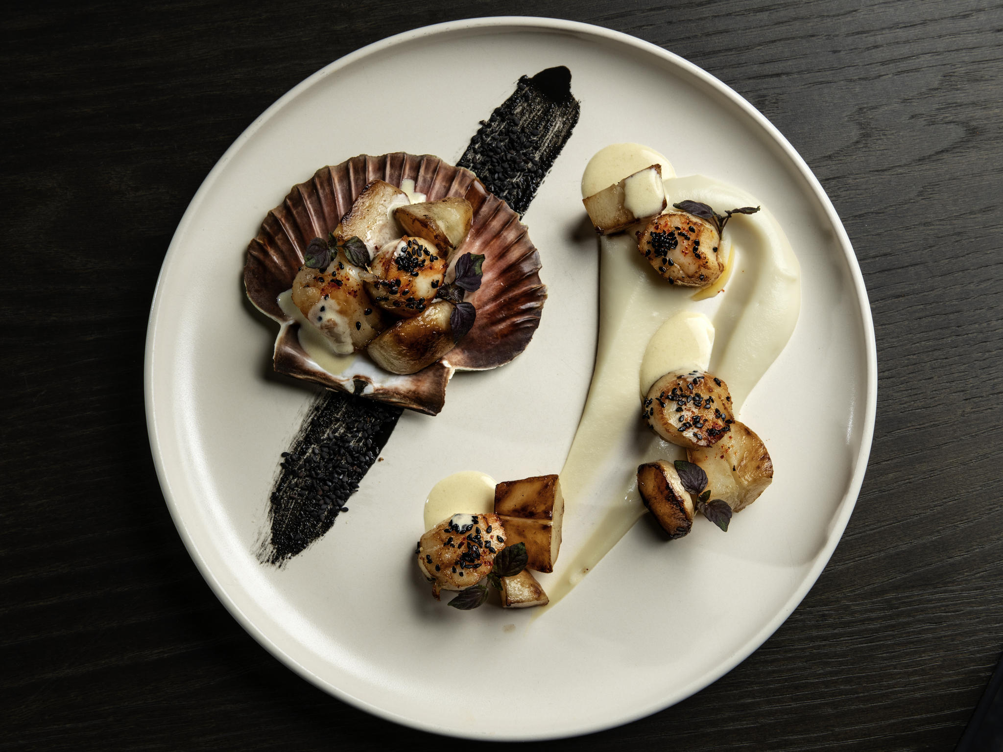 a plate of food on a table
