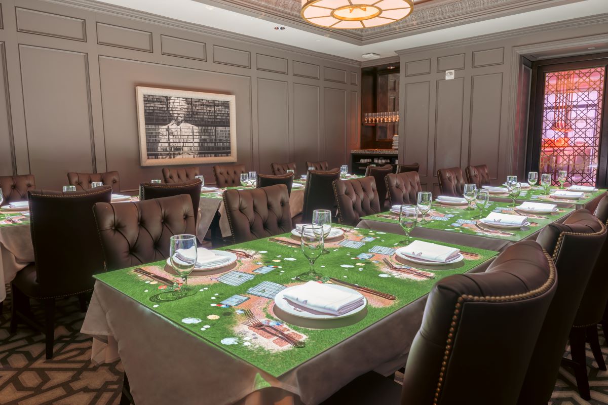 a table set up for a party