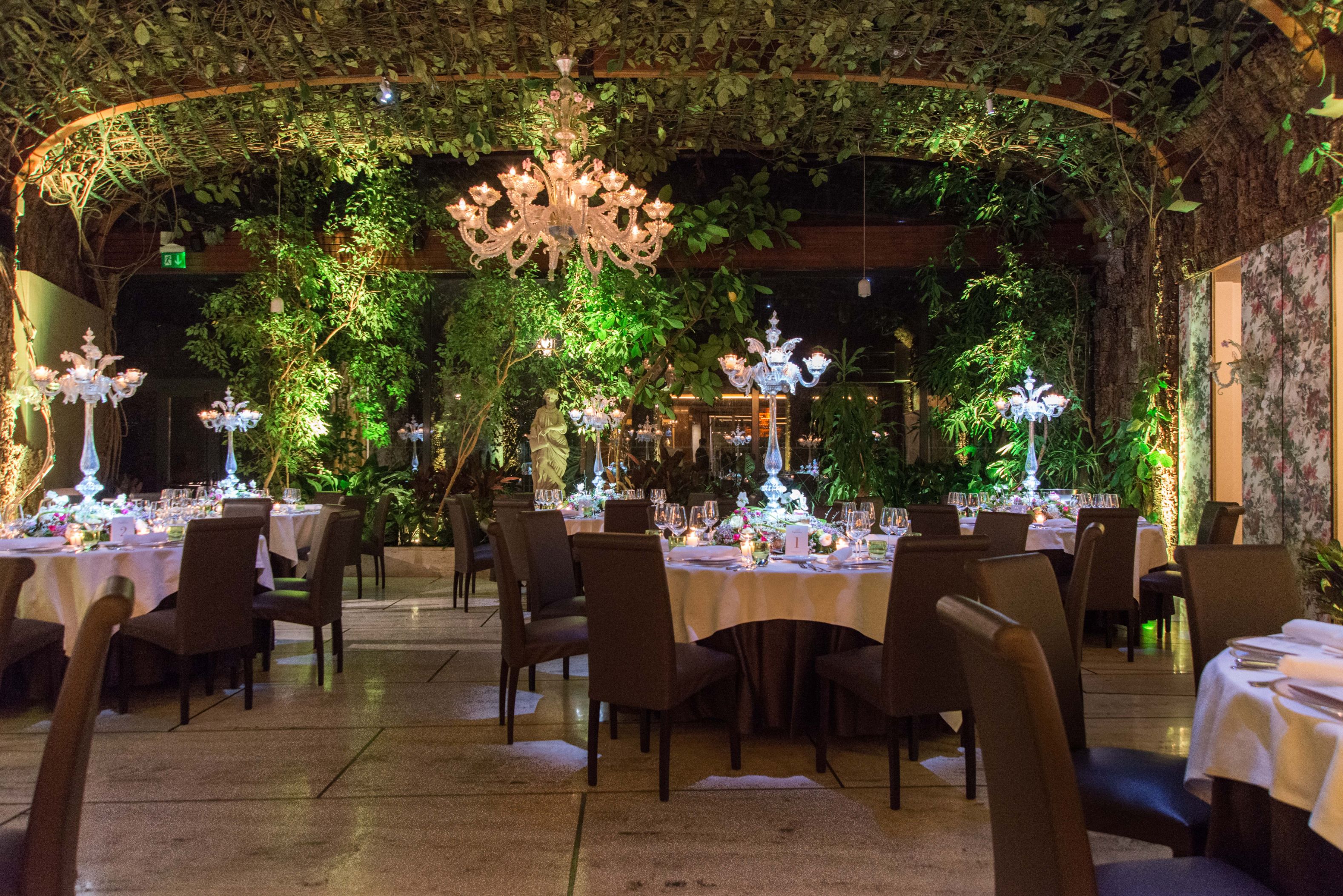 a table set up for a party