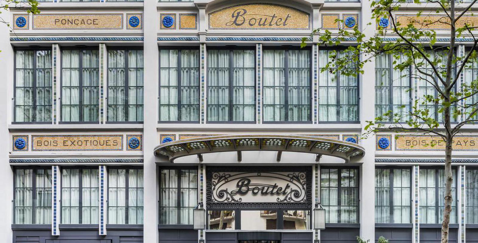 a building with a sign on the front