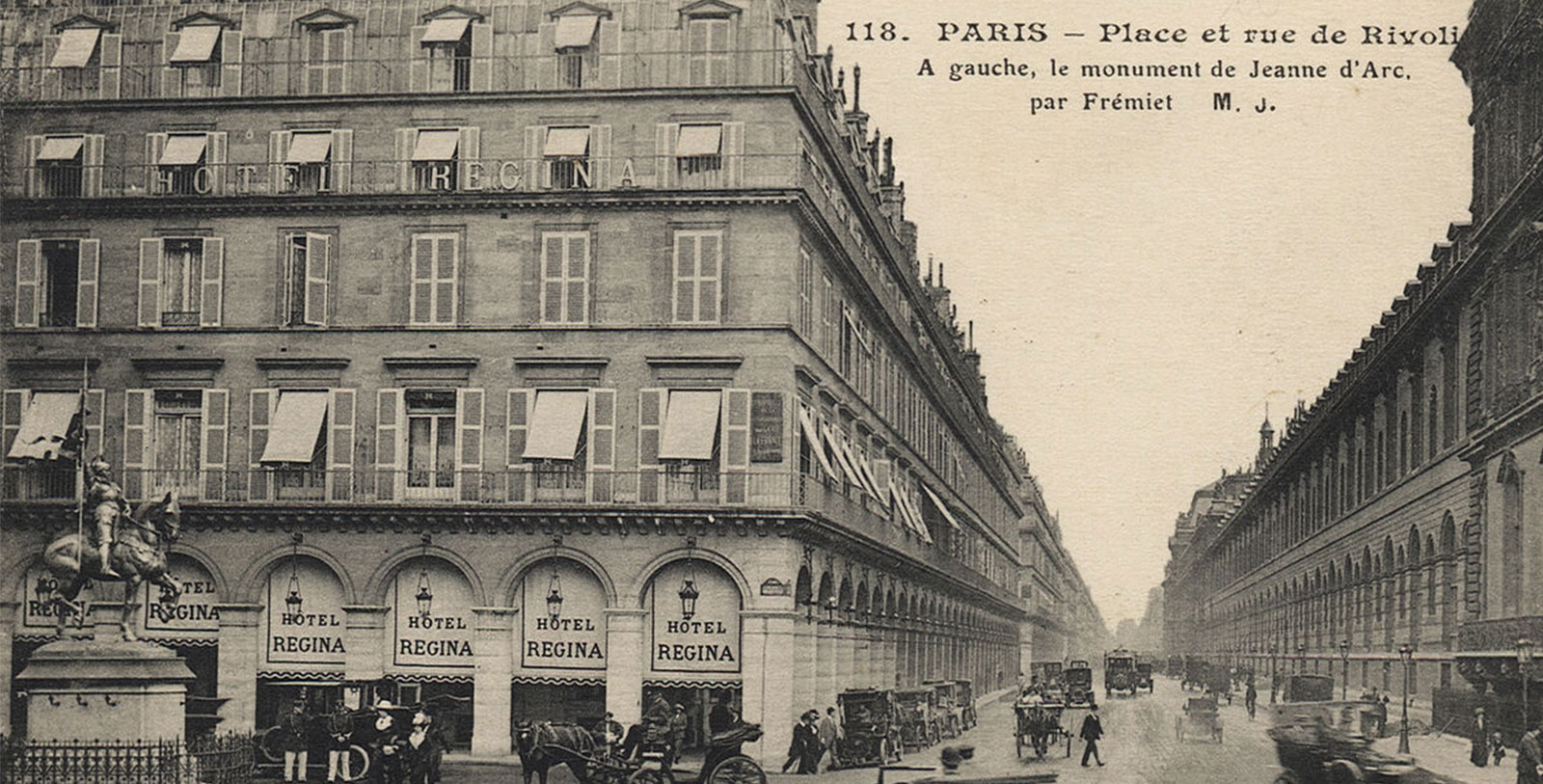 a horse drawn carriage on a street