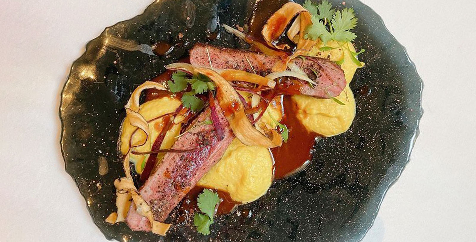 a plate of food on a plate