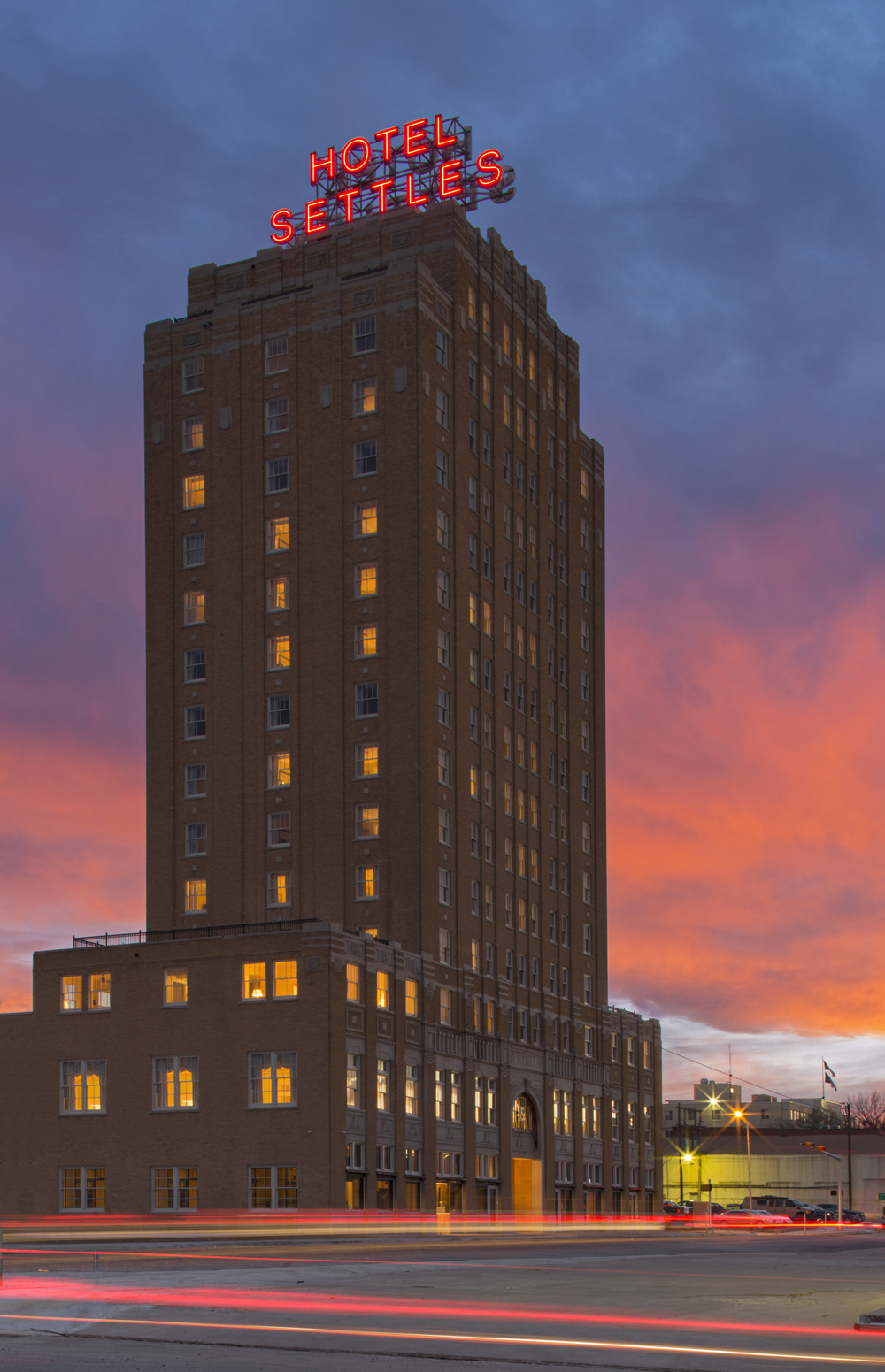 a tall building with many windows