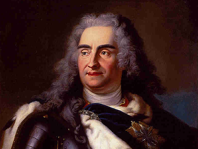 a painting of a man in a black robe