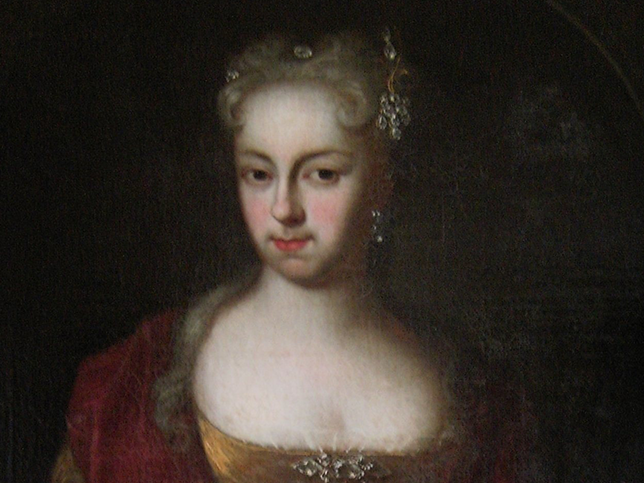 a painting of a woman