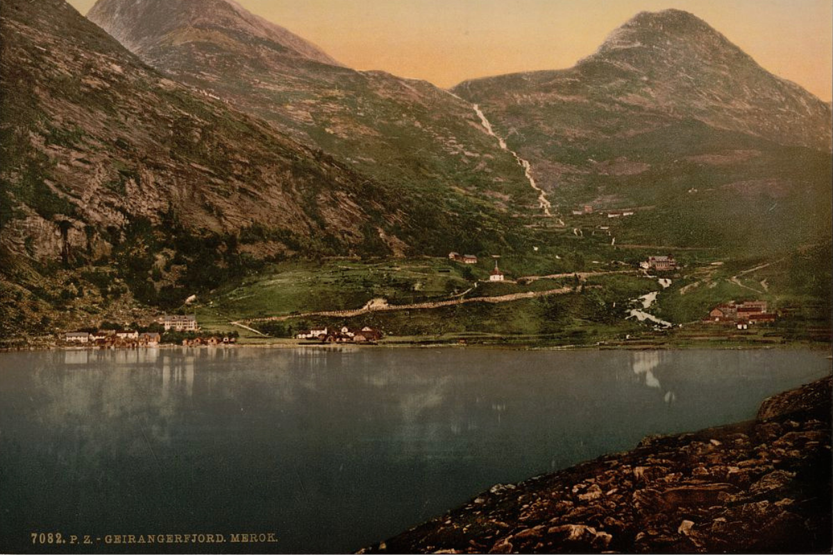 a lake surrounded by mountains